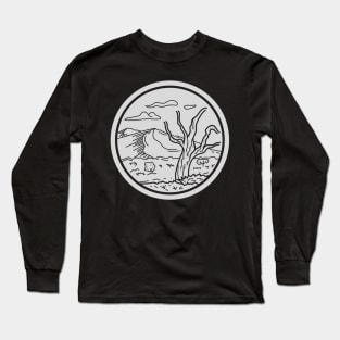 Circle Mountain Landscape Long Sleeve T-Shirt